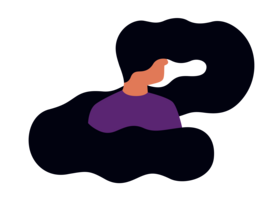 Illustration einer verwirrten Person