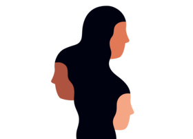 Illustration mit Frauen